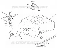 FUEL TANK W/COMBINATION FUEL PICK-UP   AND SENDER  SLT 750 B954170 (4930563056A010)