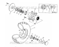 FRONT WHEEL ASSEMBLY 6X6 400L, SWEDISH S948740 AND  NORWEGIAN N948740 (4926812681017A)