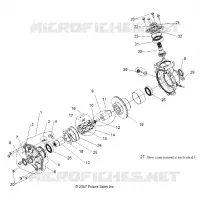 DRIVE TRAIN, FRONT GEARCASE INTERNALS