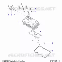 ENGINE, VALVE COVER