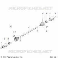 DRIVE TRAIN, FRONT DRIVE SHAFT
