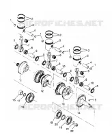 CRANKSHAFT   PISTON  SL 750 B954070 (4930523052C001)