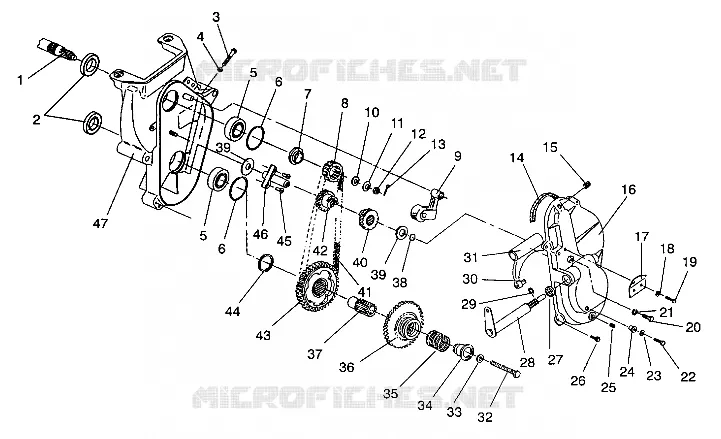 CHAINCASE ASSEMBLY CLASSIC TOURING / 0930865 (4922952295022A)