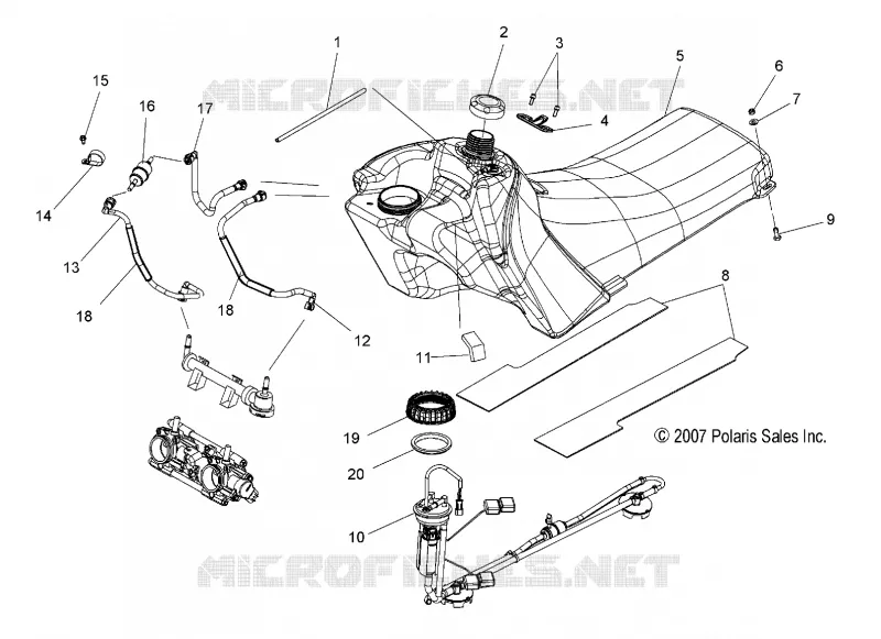 FUEL SYSTEM, FUEL TANK AND FUEL LINES