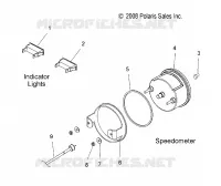 SPEEDOMETER AND INDICATOR LIGHTS