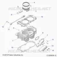 CYLINDER AND PISTON