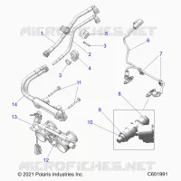 FUEL SYSTEM, RAIL, LINES AND THROTTLE BODY