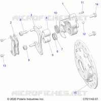 BRAKES, REAR CALIPER