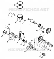 PISTON   CRANKSHAFT SPORT 400L W98BA38C (4947234723C013)