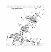DRIVE TRAIN, REAR GEARCASE INTERNALS