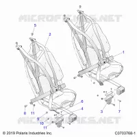 SEAT BELT MOUNTING, PREMIUM/ULTIMATE