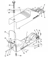 SEAT   GAS TANK ASSEMBLY STORM/0932770 AND STORM SKS/0932570 (4923032303002A)
