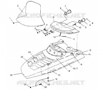 HOOD 500 CARB 0962764, 500 CARB SKS 0962564, 500 CARB SKS E962564 (EURO)  A (4931873187A010)