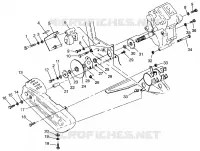 GEARCASE/BRAKE AND CHAIN COVER MOUNTING 6X6 400L W968740 AND 6X6 400L NORWE (4935963596C013)