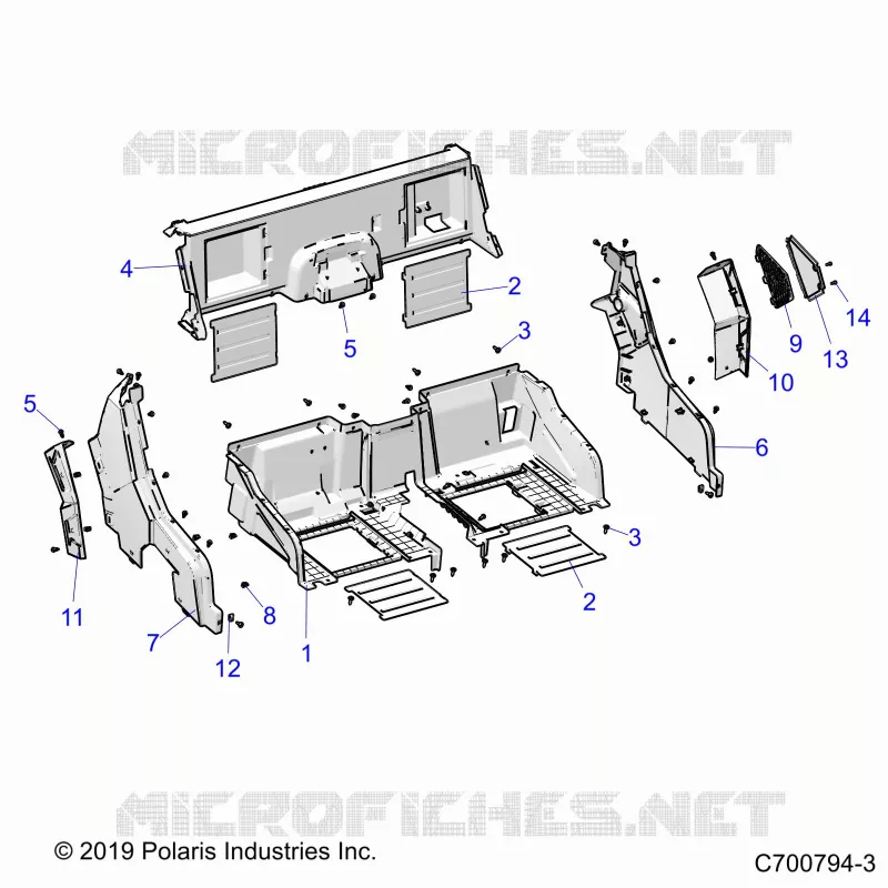 REAR BODYWORK CLOSEOFF AND FENDERS