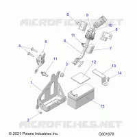 ELECTRICAL, BATTERY, MANUAL START POWER UP COMPONENTS