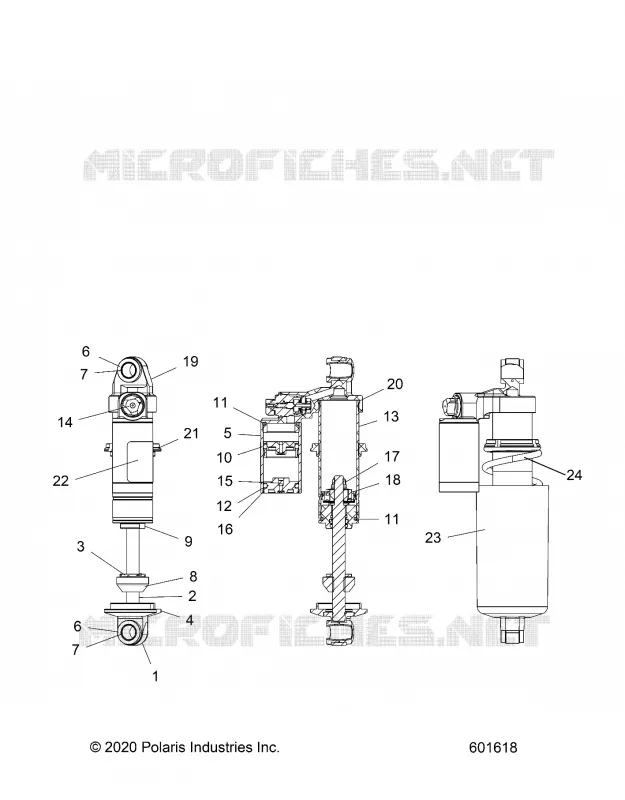 SUSPENSION, FRONT SHOCK TRACK