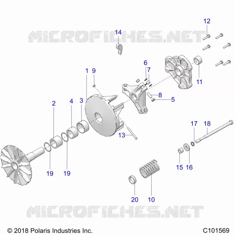 DRIVE TRAIN, PRIMARY CLUTCH