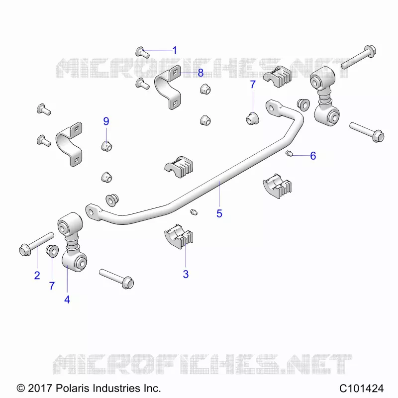 SUSPENSION, STABILIZER BAR, FRONT