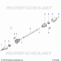 DRIVE TRAIN, FRONT DRIVE SHAFT