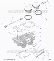 CYLINDER AND PISTON