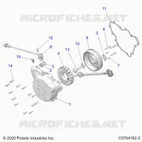 ENGINE, STATOR AND FLYWHEEL -Z24NMF99AR/AM/BR/BM (C0704162-2)