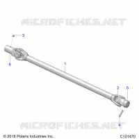 DRIVE TRAIN, PROP SHAFT, FRONT