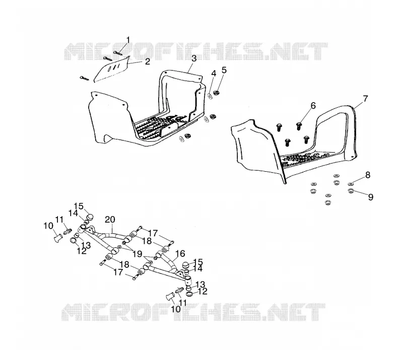 SWING ARM / FOOTREST