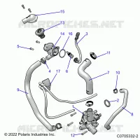ENGINE, WATERPUMP AND BYPASS