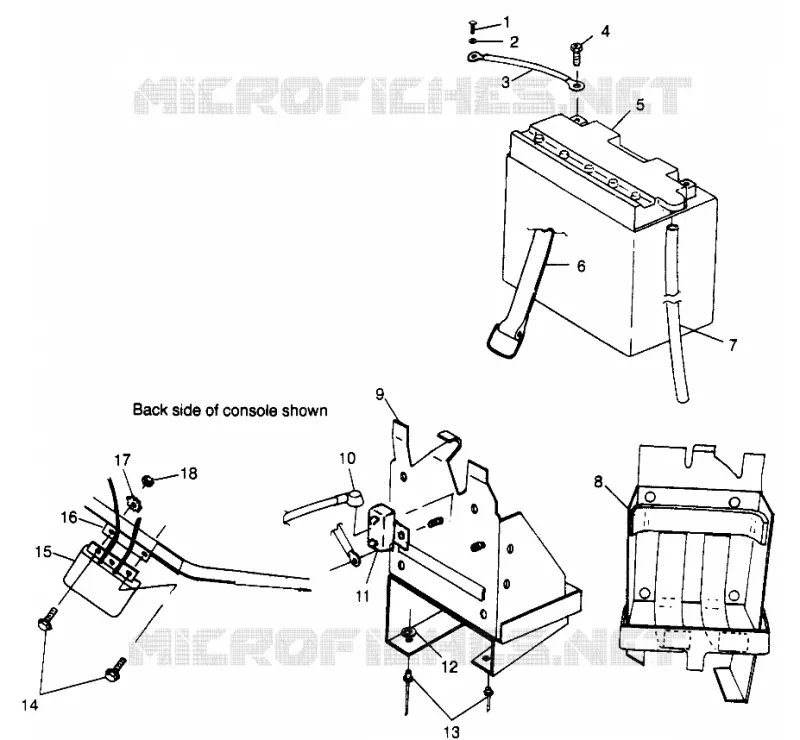 BATTERY BOX 500 EFI 0973774 (4938423842C004)