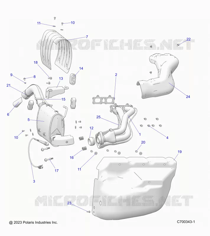 ENGINE, EXHAUST SYSTEM