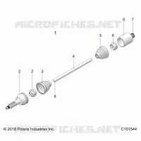 DRIVE TRAIN, REAR DRIVE SHAFT
