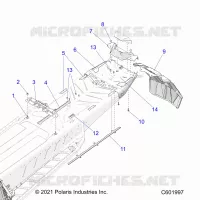 CHASSIS, REAR, MISC. COVERS AND SNOWFLAP- S22TFD8RS/8RE ALL OPTIONS (C601997)