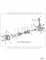 DRIVE TRAIN, FRONT GEARCASE (TO 1/1/19)