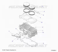 CYLINDER AND PISTON