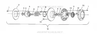 DRIVEN CLUTCH ASSEMBLY XLT 0940767, XLT SP 0940667   XLT SKS 0940567 (4925022502C002)