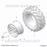 WHEELS, REAR TIRE