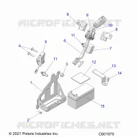 ELECTRICAL, BATTERY, MANUAL START POWER UP COMPONENTS