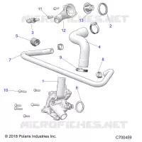 ENGINE, WATERPUMP AND BYPASS