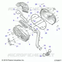 DRIVE TRAIN, CLUTCH COVER AND DUCTING