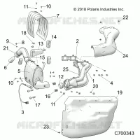 ENGINE, EXHAUST SYSTEM