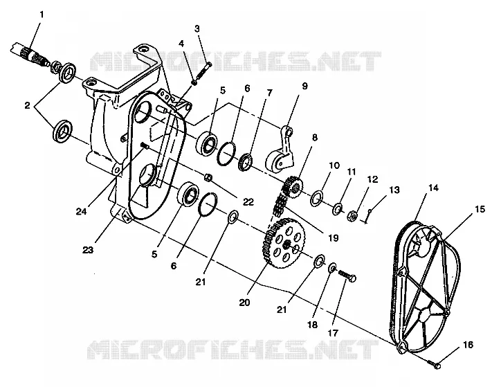 CHAINCASE ASSEMBLY 500 EFI E942774 AND  EFI SKS E942574 (49274127410018)
