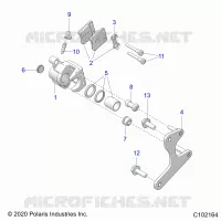 BRAKES, REAR CALIPERS