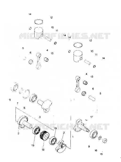 PISTON AND CRANKSHAFT  INDY LITE (4918591859027A)