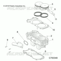 CYLINDER AND PISTON
