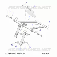 SUSPENSION, FRONT TORQUE ARM