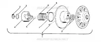DRIVEN CLUTCH STAR, SPRINT ES AND STARTRAK UPDATED 2/90 (4916811681015A)