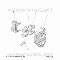 BARKE CALIPER ASM.