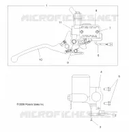 FRONT BRAKE BRAKE AND MASTER CYLINDER