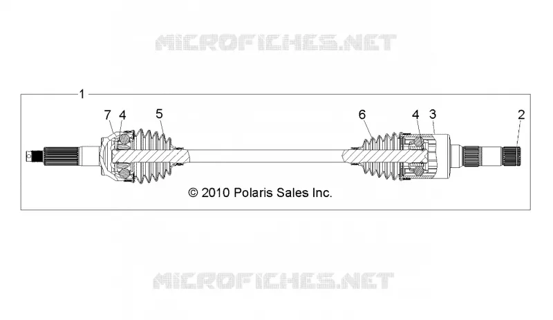 DRIVE TRAIN, REAR HALF SHAFT, RH